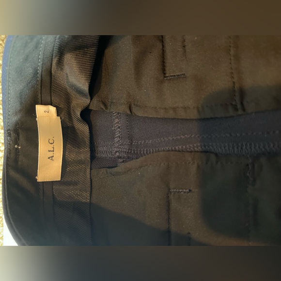 A.L.C. Carson Tailored Pant Womens Size 2 Navy Blue Dress Pants Stretch - Picture 6 of 9